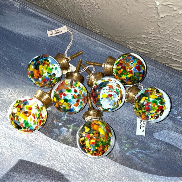 🎨1 Hand Blown Glass Drawer Pull/Knob🎨 - Picture 5 of 9
